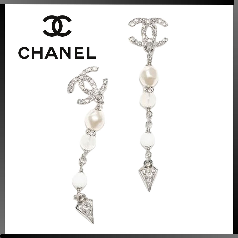 【新作！パールがエレガント♪】CHANEL ピアス CCロゴ 《25C》