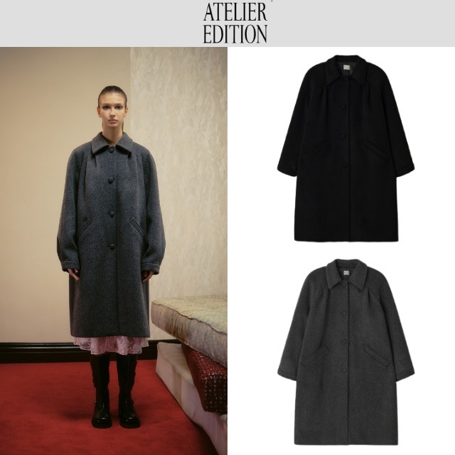 【Atelier Edition】 Pin-tuck Raglan Coat 2色 ★送料関税込み
