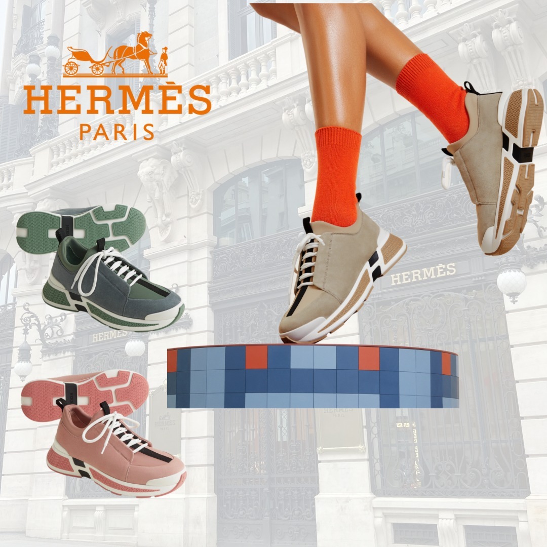 【大人気/カジュアルに♪】HERMES 《ジャスト》スニーカー