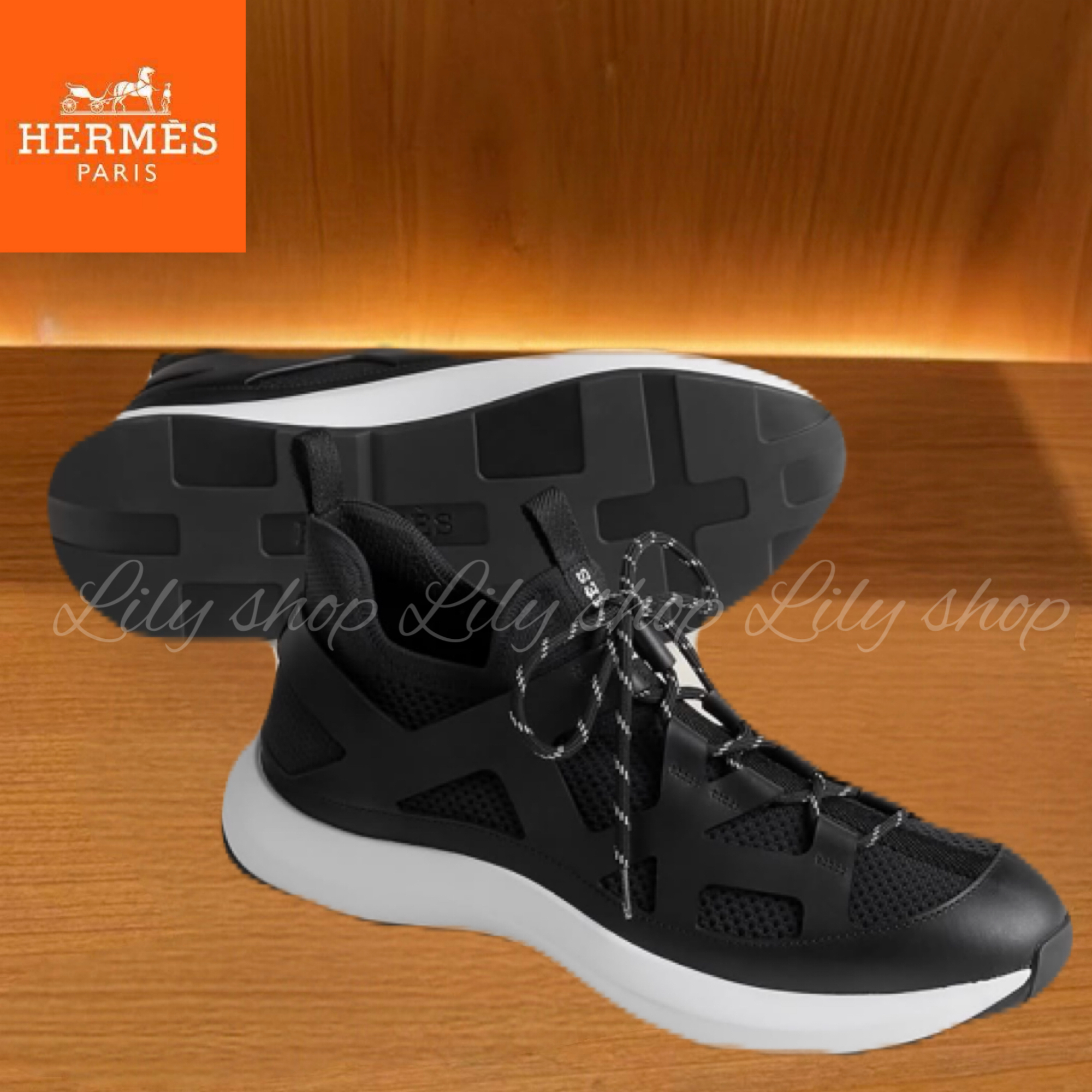 モダンでスポーティ◎【HERMES】スニーカー