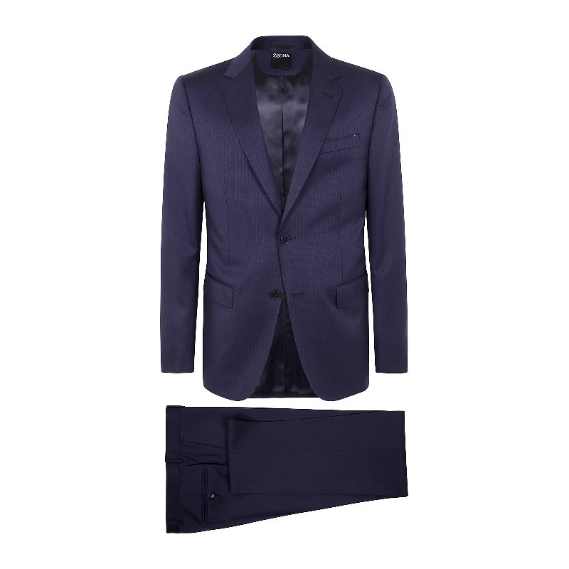 セットアップ（メンズ） ZEGNA SS25 PURE WOOL SUIT (R922723A9 281CGN DARK)
