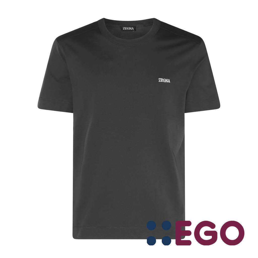 Tシャツ・カットソー ZEGNA T-SHIRTS BLACK - NAVY