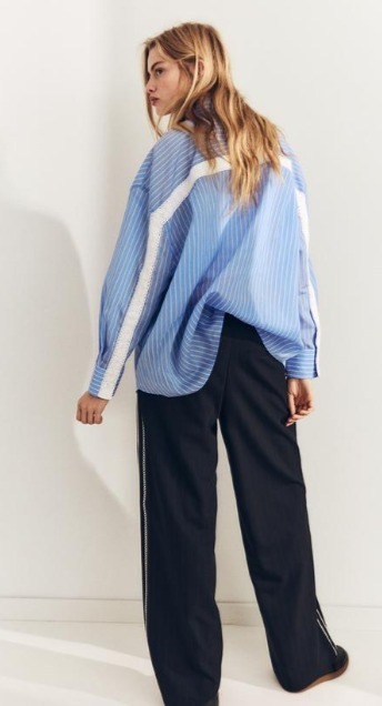 スペイン発送 ZARA サイドバンド付きニットパンツ カジュアル スペイン発送 ZARA サイドバンド付きパジャマパンツ カジュアル