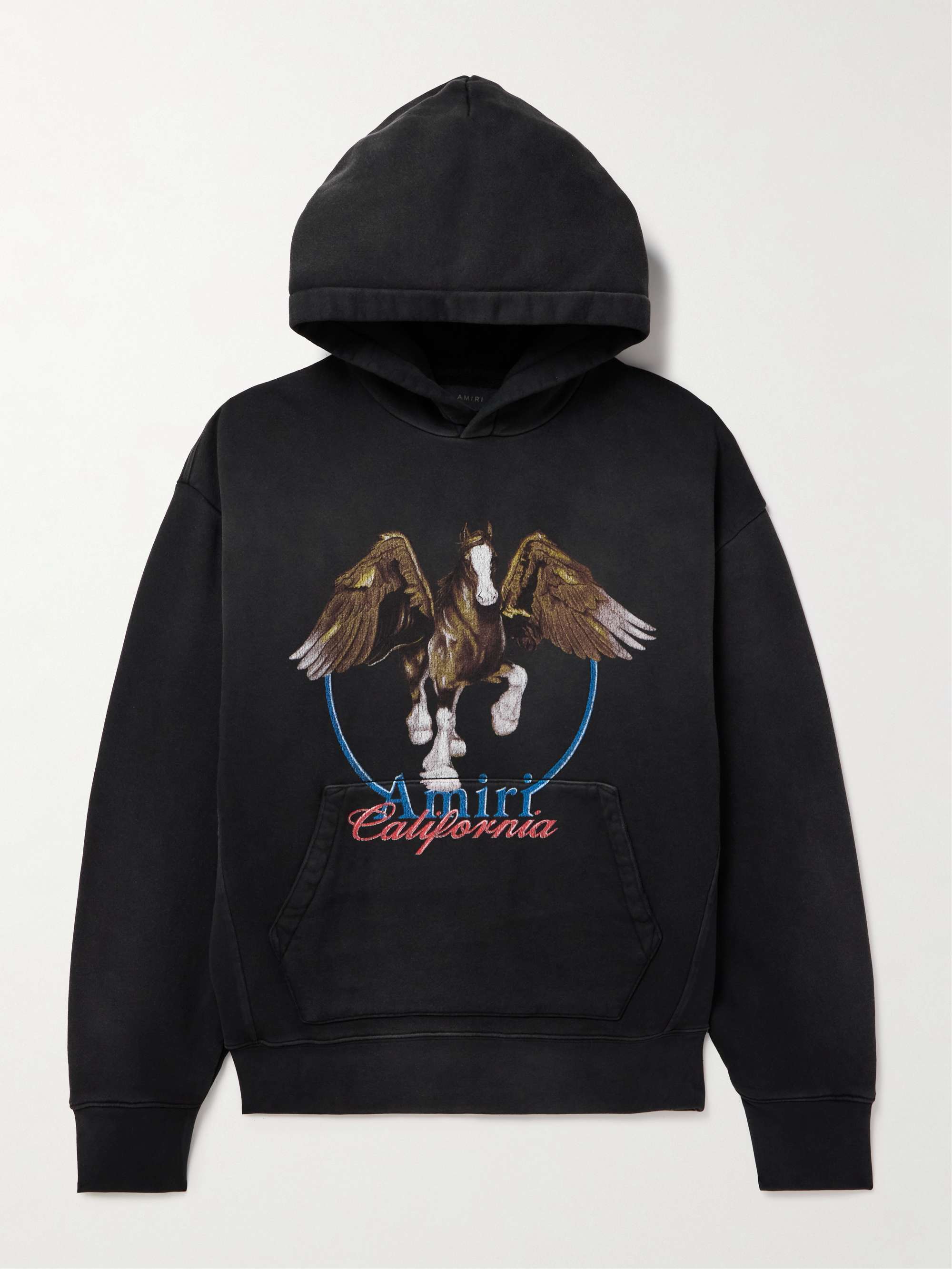 《ヴィンテージ風のロゴが魅力的》【AMIRI】ロゴ パーカー