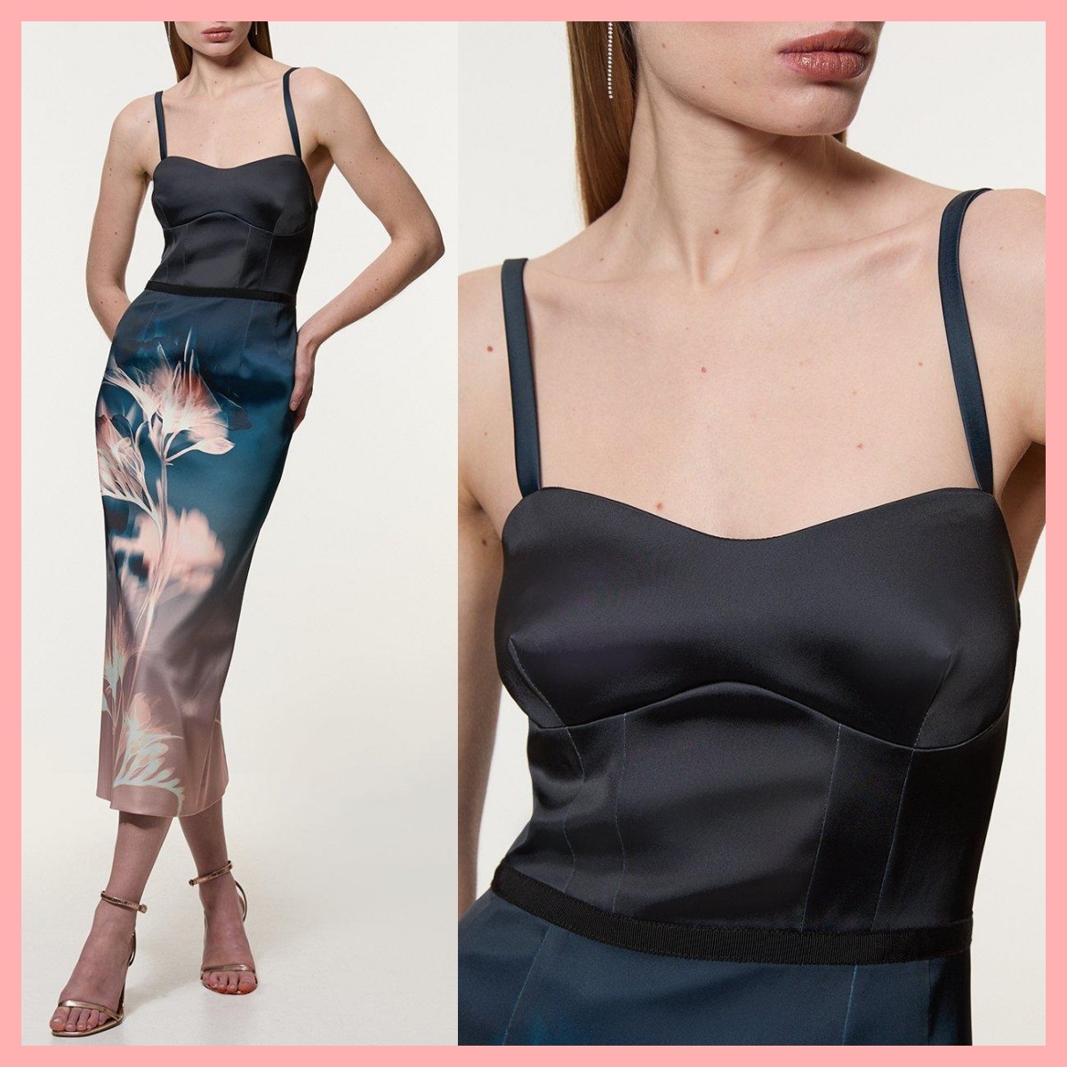 日本未入荷★Karen Millen 花柄ペンシルドレス