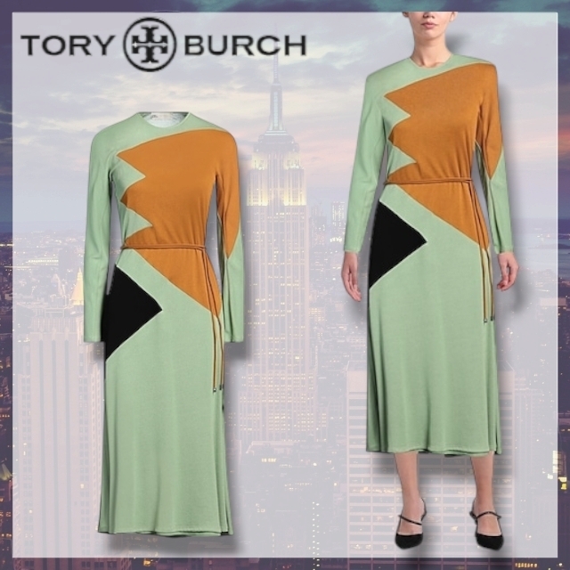 Tory Burch* トリーバーチ フレアワンピース クルーネック