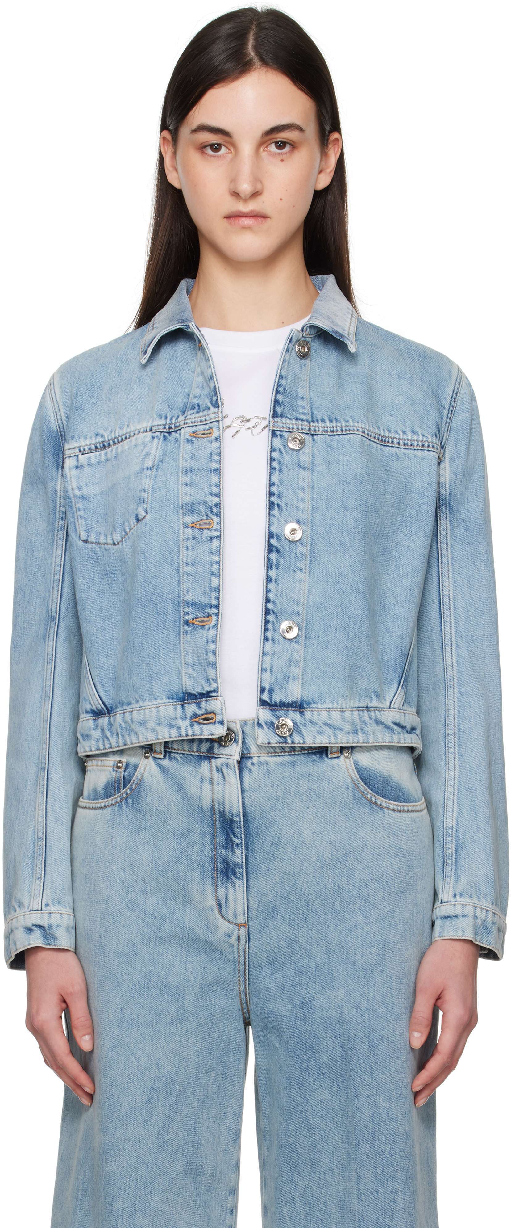 【関税込み】Lanvin ブルー ショート デニムジャケット