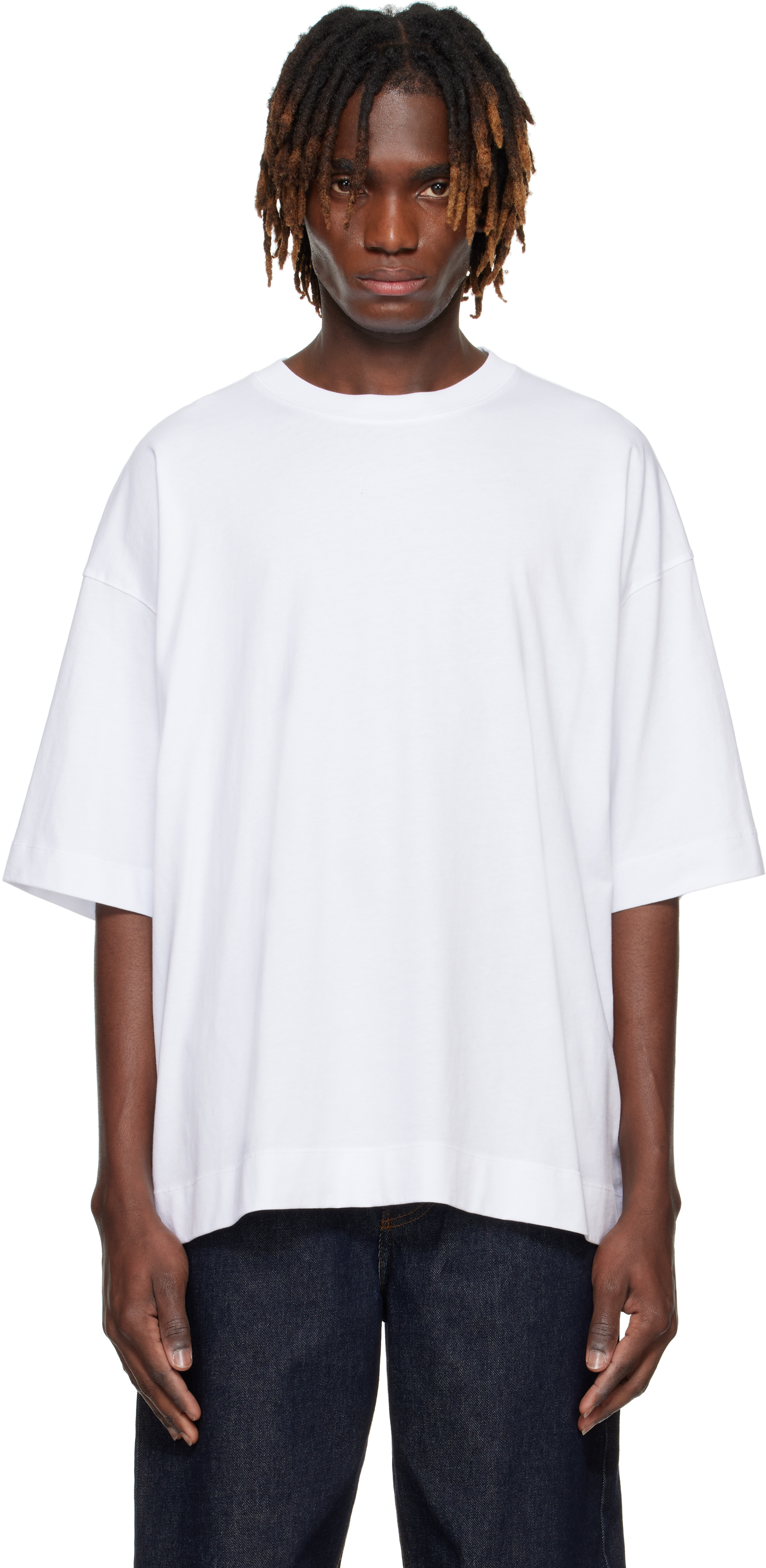 【関税込み】Dries Van Noten ホワイト オーバーサイズ Tシャツ