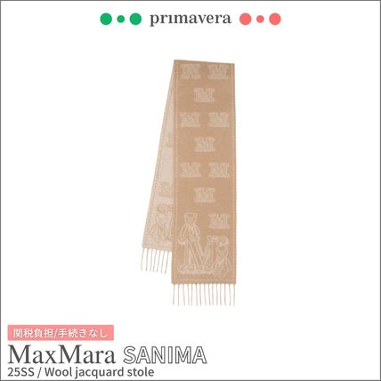 Max Mara◇SANIMA◇ウールジャカードストール (Max Mara