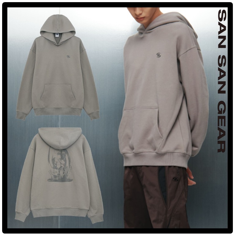 ★送料・関税込★San San Gear★Sculpture Hoodie★Ash Brown★