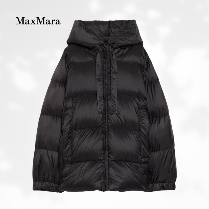 洗練された大人の【Max Mara】ダウンジャケット 撥水 ブラック