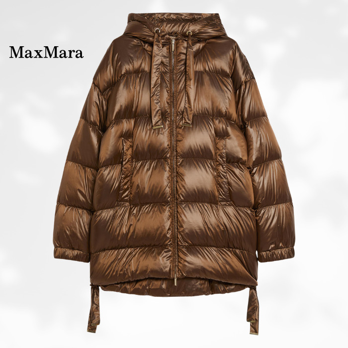 洗練された大人の【Max Mara】ダウンジャケット 撥水 ミディ丈