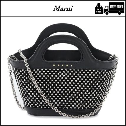 【関税込/国内発】▽Marni スタッズ装飾 レザーショルダーバッグ スタッズ MARNI(マルニ) バッグ・カバン(レディース) - 海外通販
