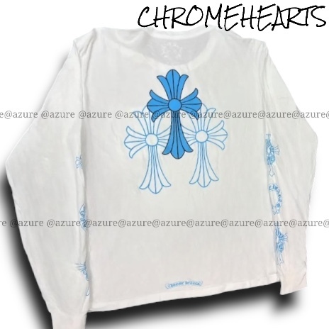 希少♪CH◆ トリプルクロス ロングTシャツ WHT/BLU