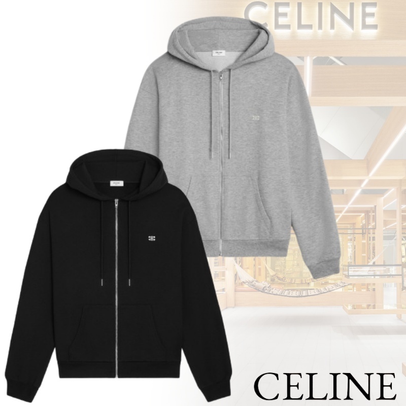 CELINE セリーヌ トリオンフ ジップアップ ルーズフーディー