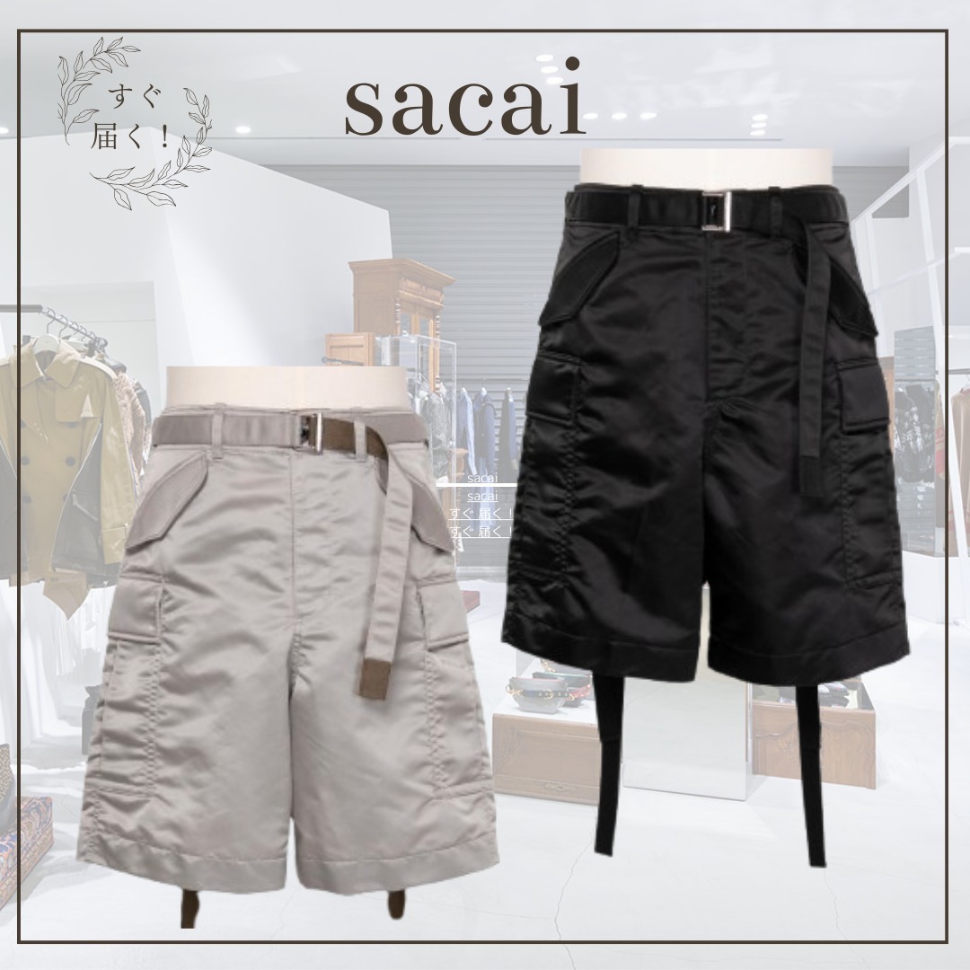 すぐ届く☆【sacai】Nylon Twill Shorts