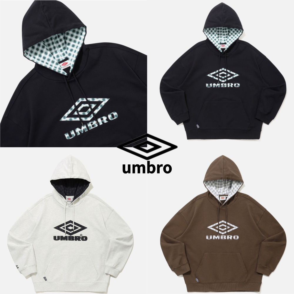 【UMBRO】 HLB British Casual Checkered Hoodie ★ 男女共用