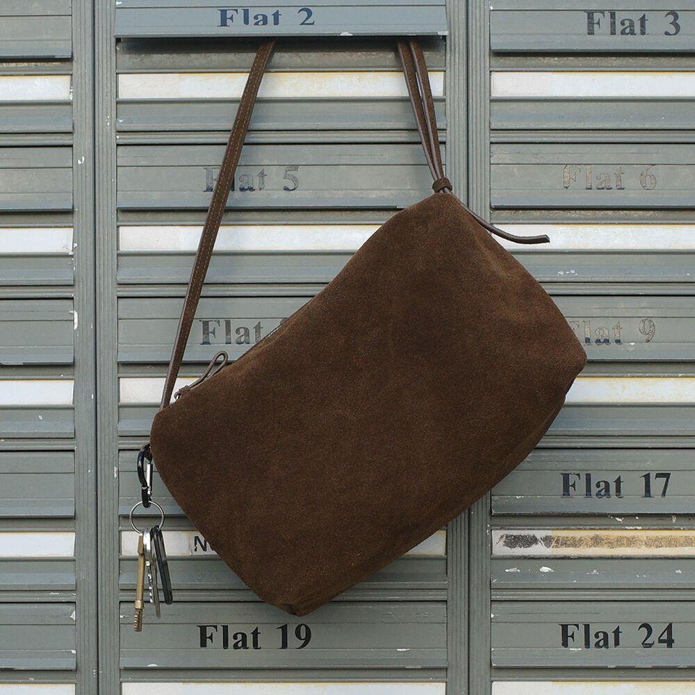 ★LOW CLASSIC★ SUEDE CARAMEL BOX BAG_BROWN_LC247BA06BR