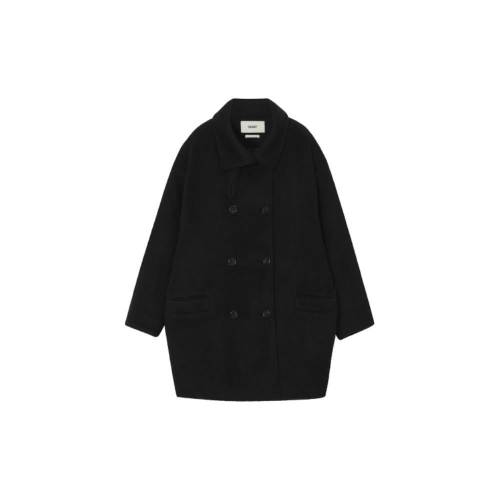 ダウンジャケット・コート +DEINET+ DOLLY OVERFIT HALF COAT IN BLACK KDCEA4WB211
