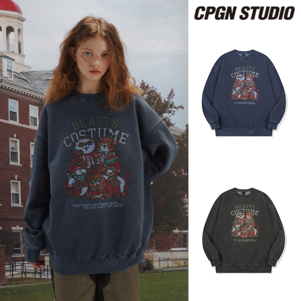 【CPGN STUDIO】25SS★ Magic Zoo Raglan Pigment Sweatshirt