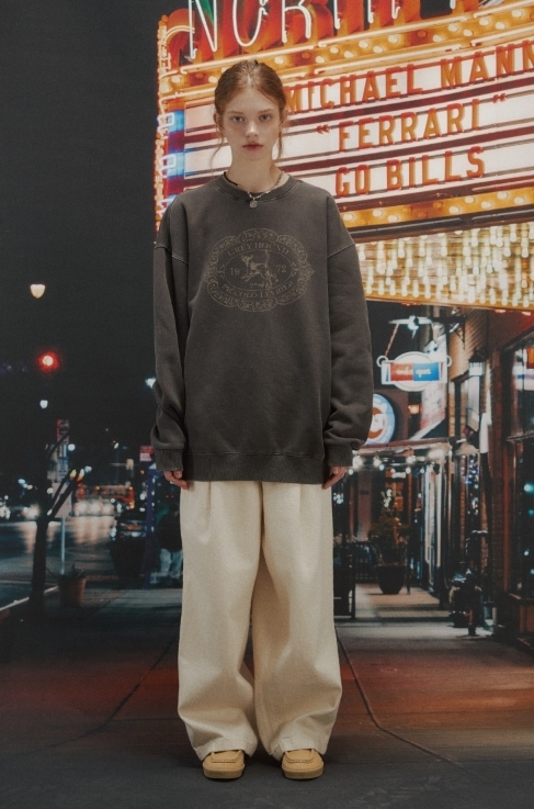 CPGN STUDIO】25SS☆ Hound Charm Pigment Sweatshirt