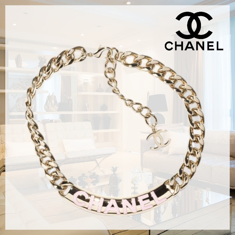 【ロゴが可愛い♪】CHANEL CCロゴ ネックレス