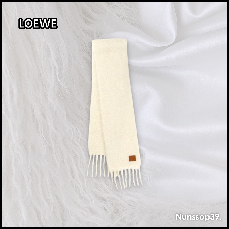 《LOEWE》 FSA6SS1X05 2100 モヘアブレンドマフラー
