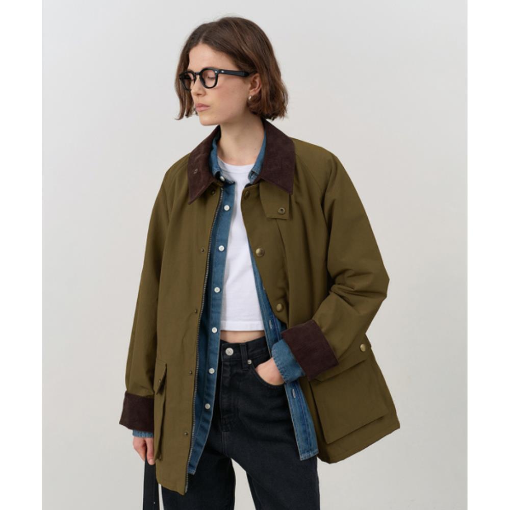 コート ^Dunst^ UNISEX WAXED COTTON HUNTING JACKET KHAKI UDTR4C102K2