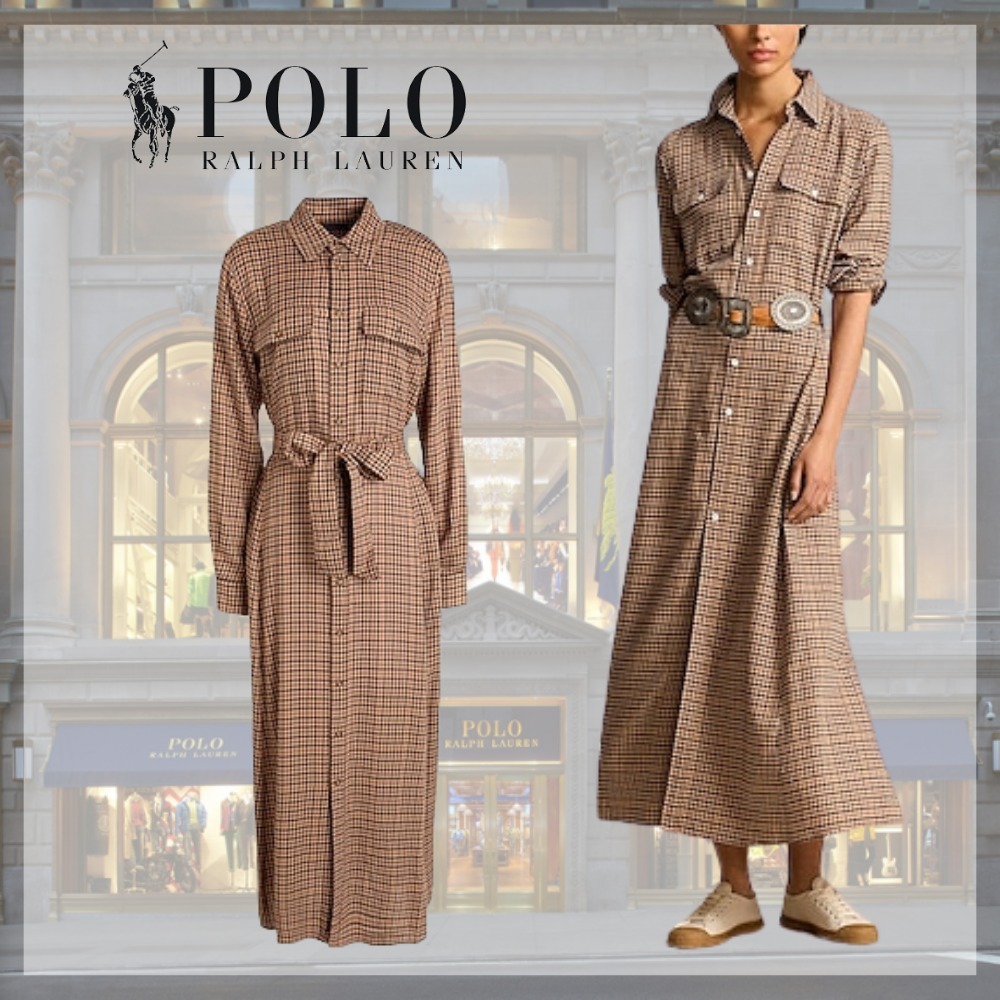 POLO RALPH LAUREN* ポロラルフ チェック シャツワンピース