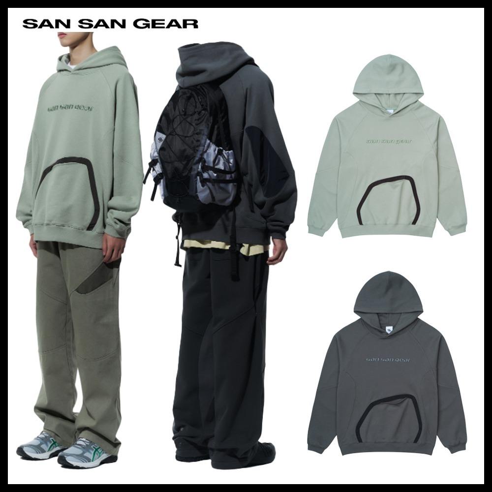 ★San San Gear★NYLON POCKET HOODIE★大人気★