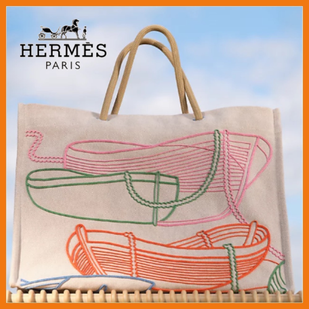 【大容量で使いやすい】HERMES ビーチバッグ タラサ