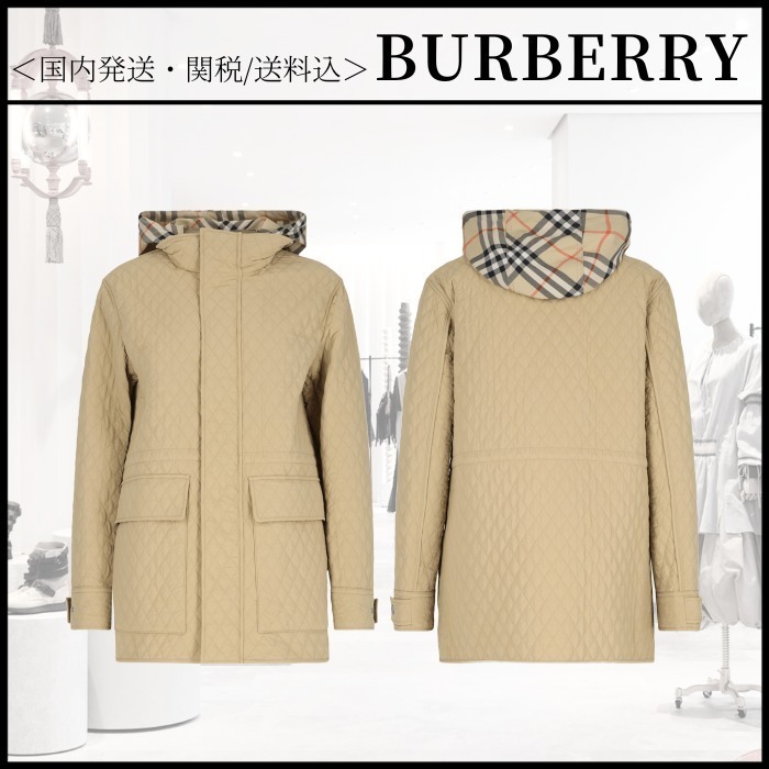 VIP価格☆【BURBERRY】フード 「チェック」テクニカルジャケット