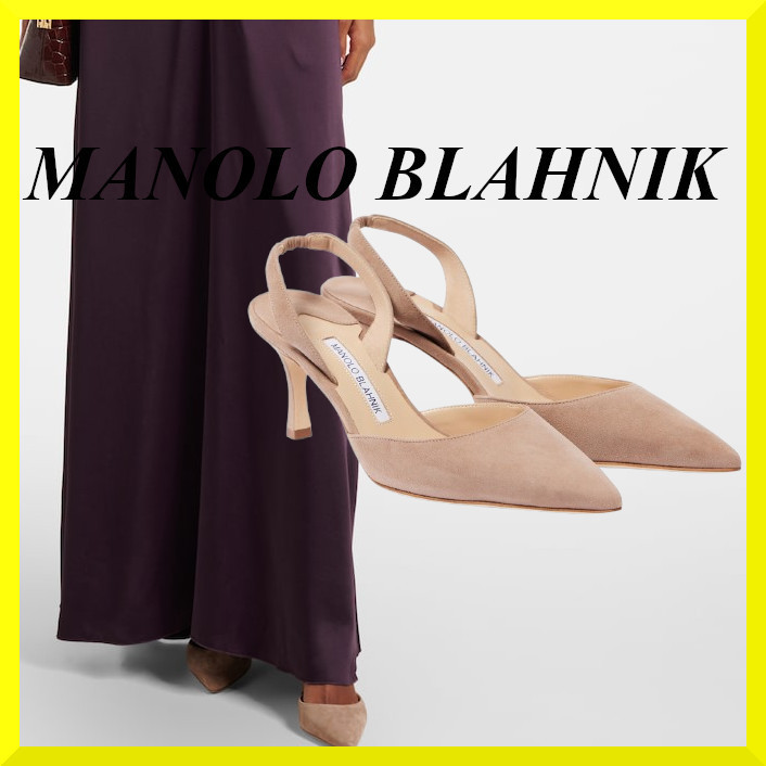 MANOLO BLAHNIK☆関税込☆Carolyne 70 スリングバック パンプス