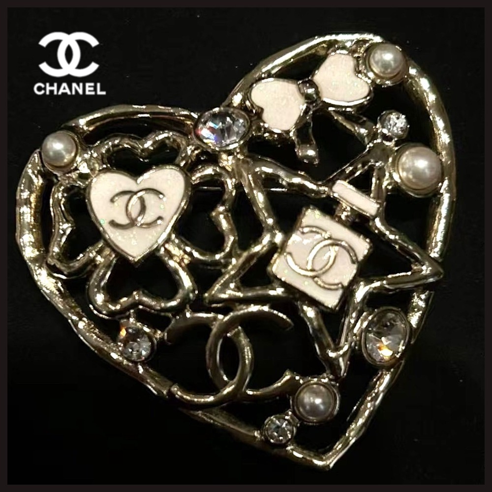 24K◆上品なブラックレースがかわいい♡◆CHANEL バレッタ 24K◇上品なブラックレースがかわいい♡◇CHANEL バレッタ