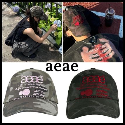 グリーン（緑）系 AEAE(エーイーエーイー) キャップ(メンズ
