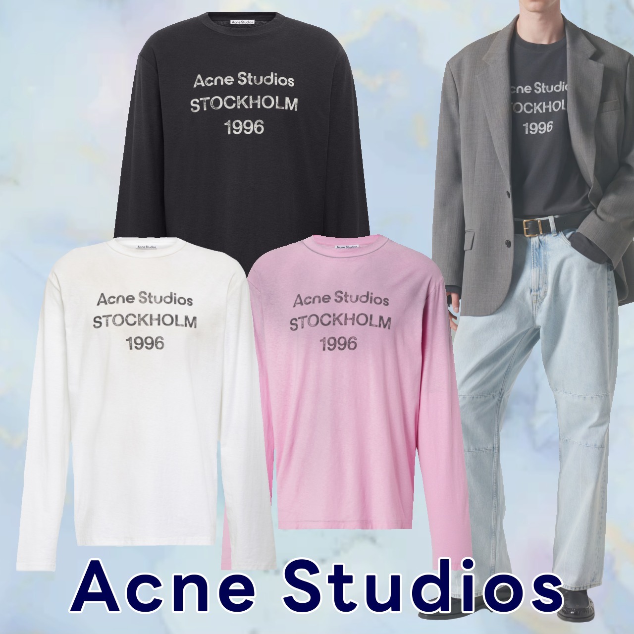 万能アイテム♪【Acne Studios】リラックスフィット ロゴTシャツ