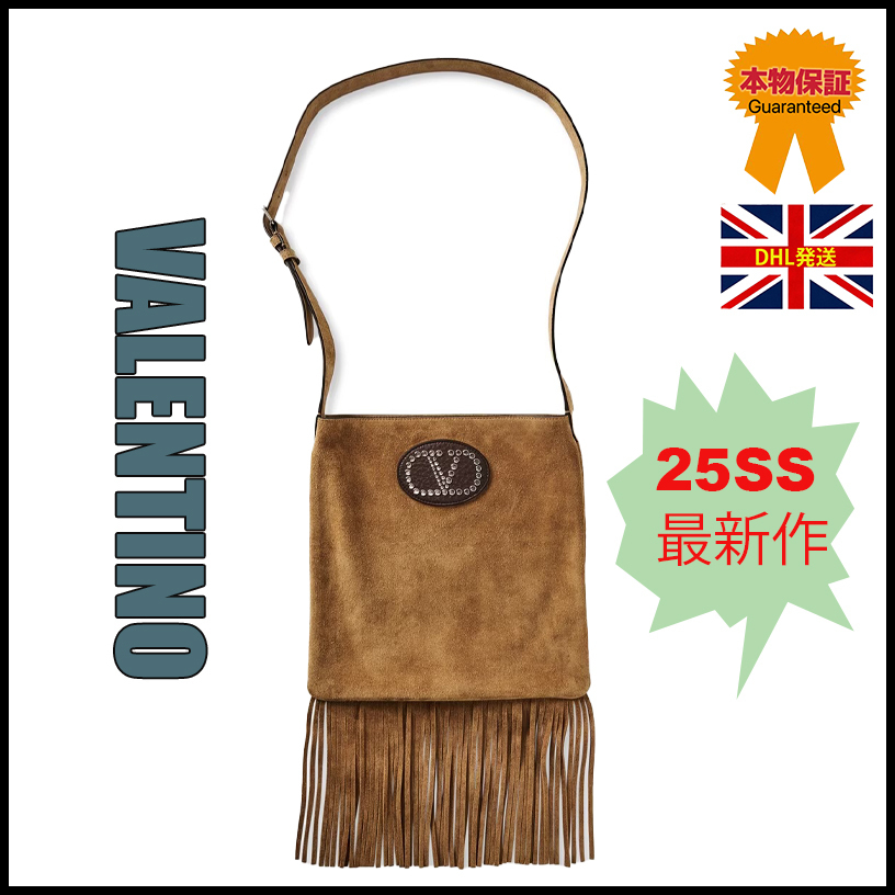 【VALENTINO】25SS最新作★NELLCOTE スエード ショルダーバッグ
