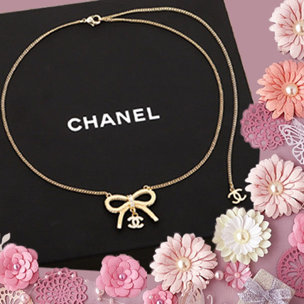 きらきらリボン♡【 CHANEL 】ネックレス プレゼントにも♪