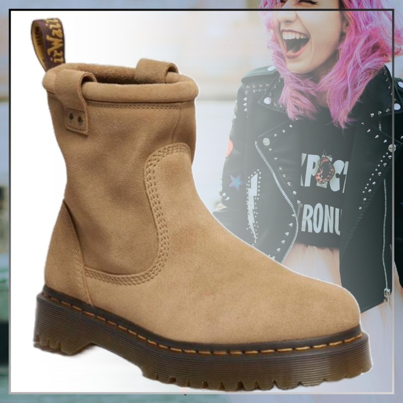 【Dr.Martens】Anistone バイカー スエードブーツ
