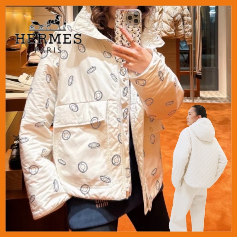 【シンプルでお洒落】HERMES リバーシブルジャケット