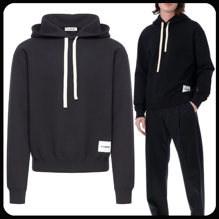 関送込 JIL SANDER フード付きスウェットシャツ