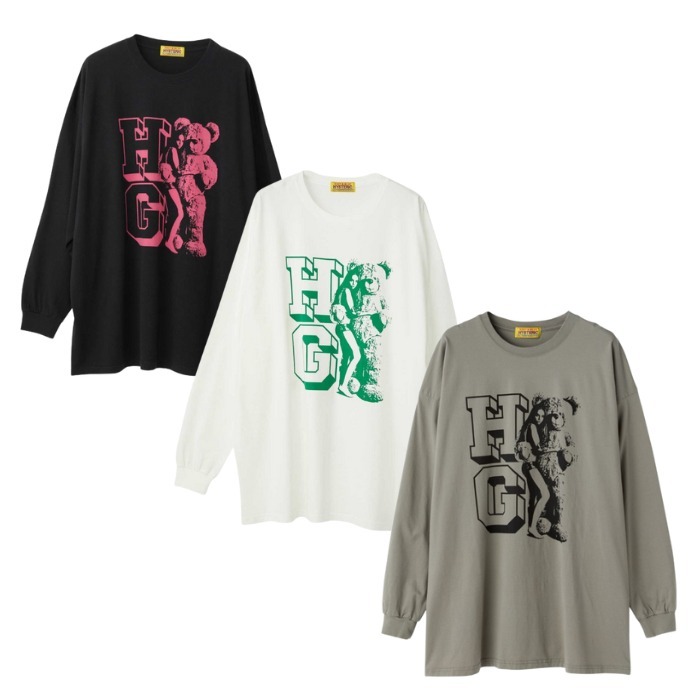 ユニセックス【ヒステリックグラマー】 WOMAN BEAR 長袖Tシャツ