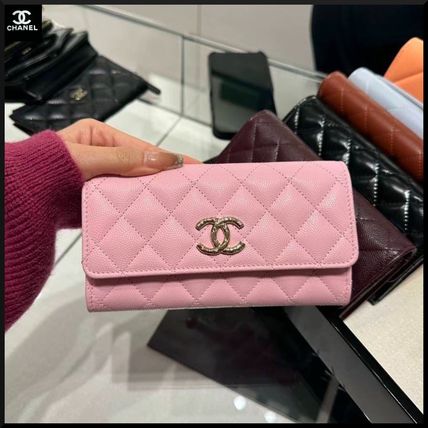 プレゼントにも☆】CHANEL フラップ ウォレット ピンク (CHANEL