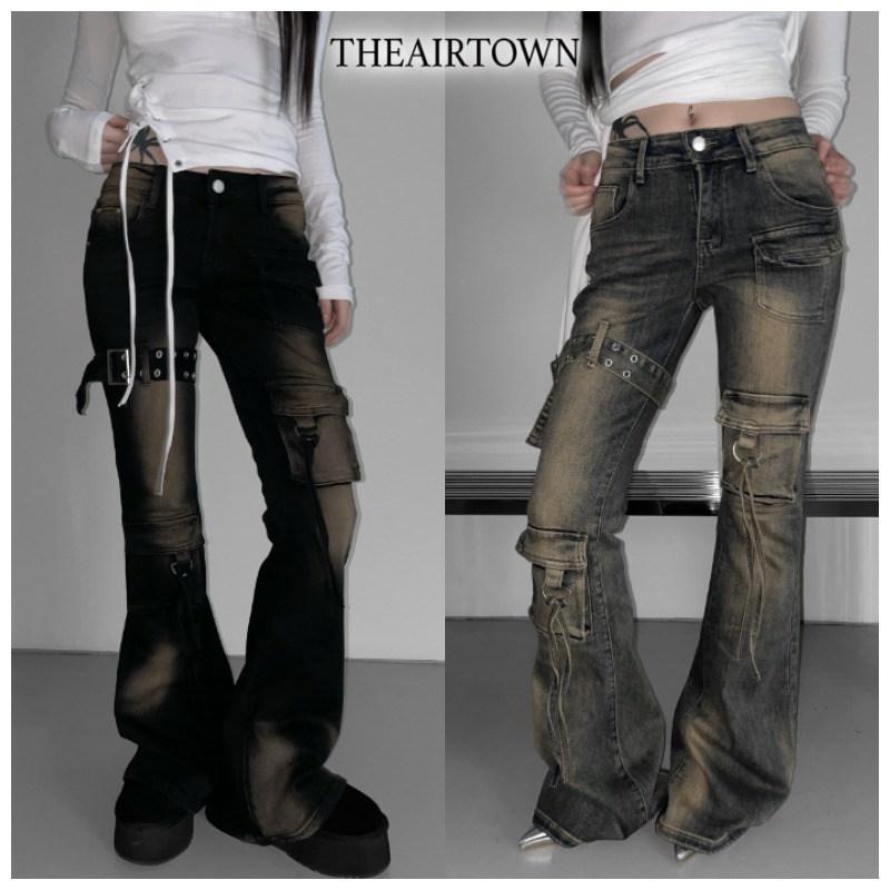 【THEAIRTOWN】cookie sand washing pocket bootscut★追跡可