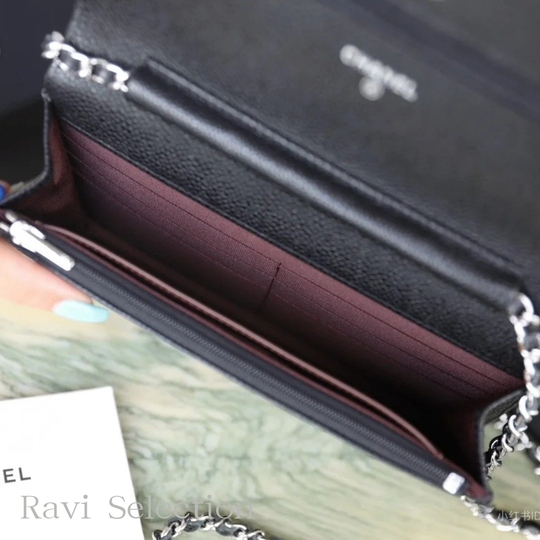 ★シンプルで上品★CHANEL チェーンウォレット シンプル☆上品【CHANEL】シャネル チェーンウォレット