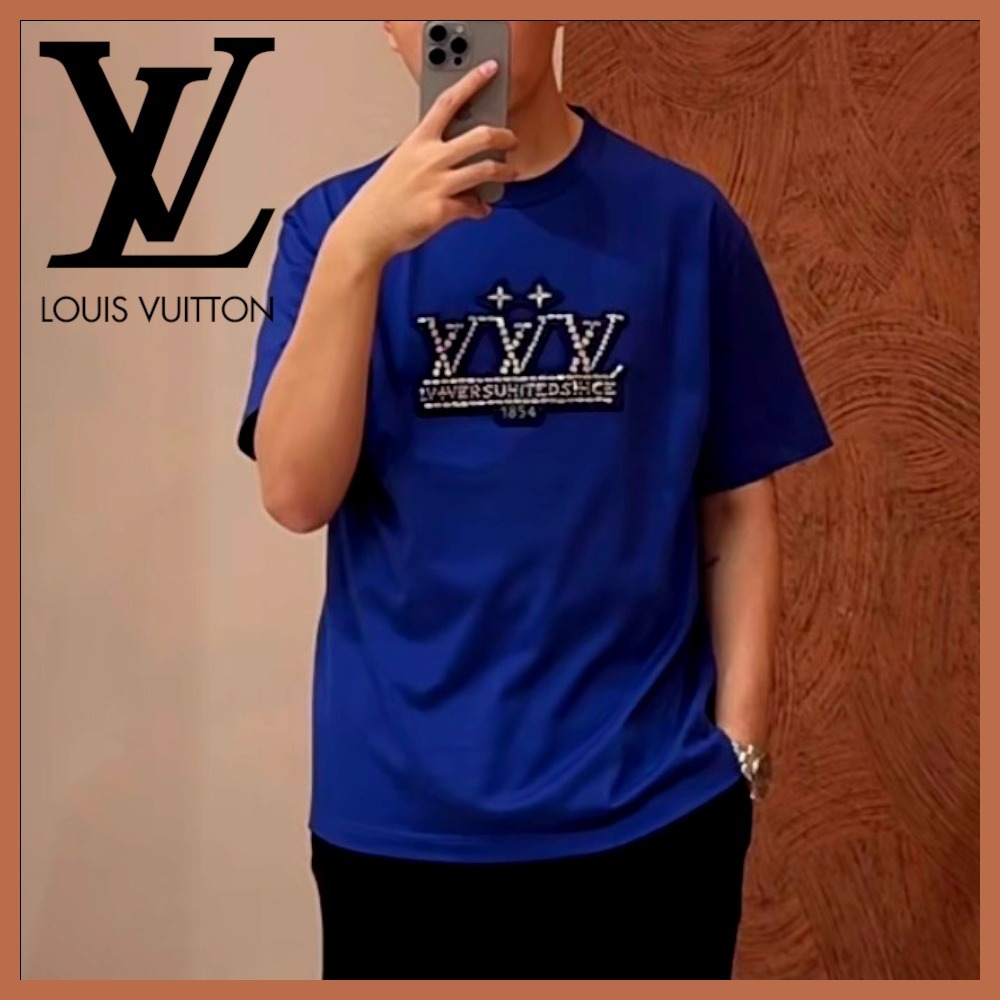 LouisVuitton☆エンベリッシュドコットンTシャツ LOUIS VUITTON(ルイヴィトン) 24AWグラフィックエンベリッシュド