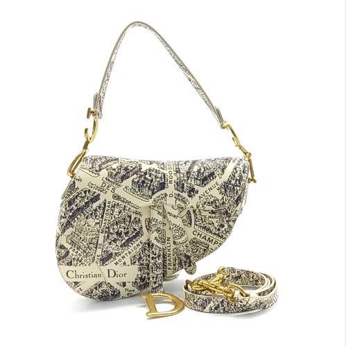 中古★DIOR☆マルチカラー サドルバッグ M0455