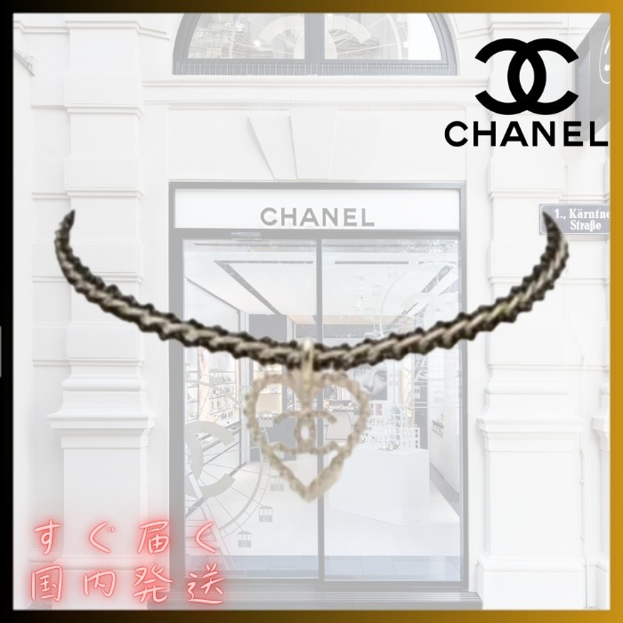 【25P クールで可愛い】CHANEL ハートネックレス/チョーカー