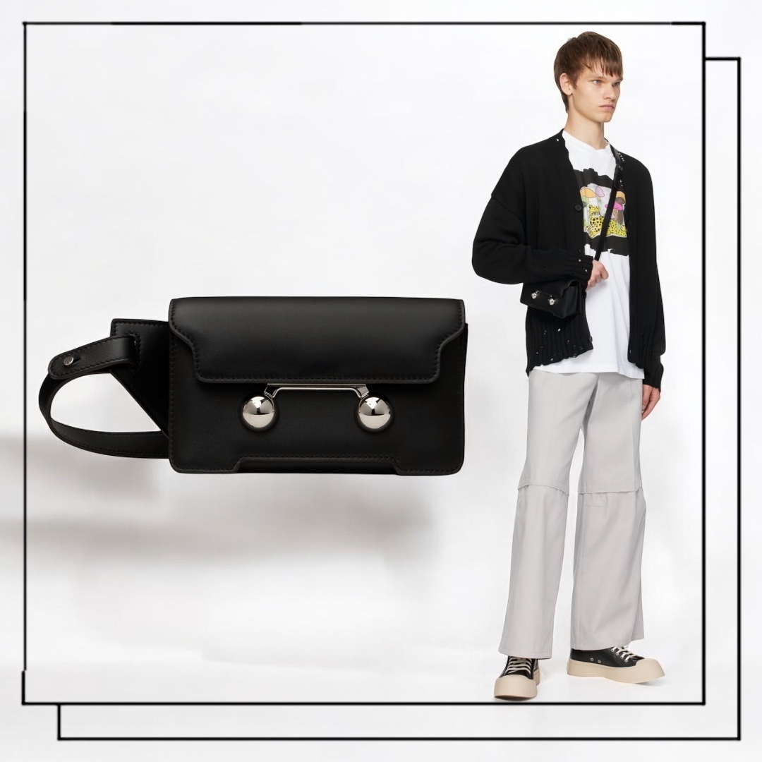 【国内発】MARNI Trunkaroo レザー クロスボディバッグ
