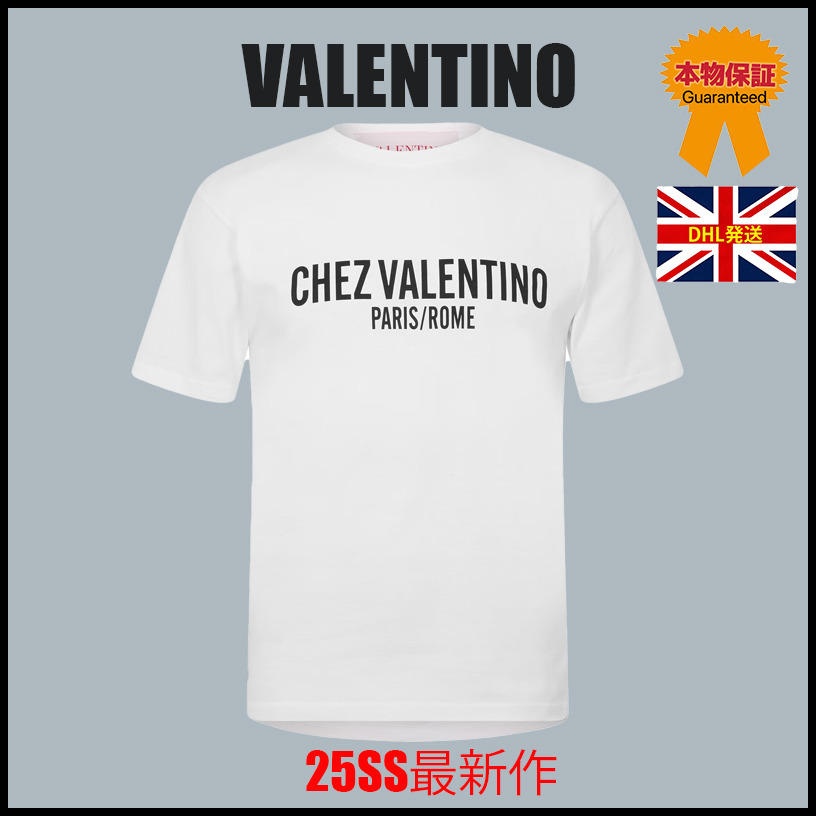 【VALENTINO】25SS最新作★CHEZ コットン Tシャツ